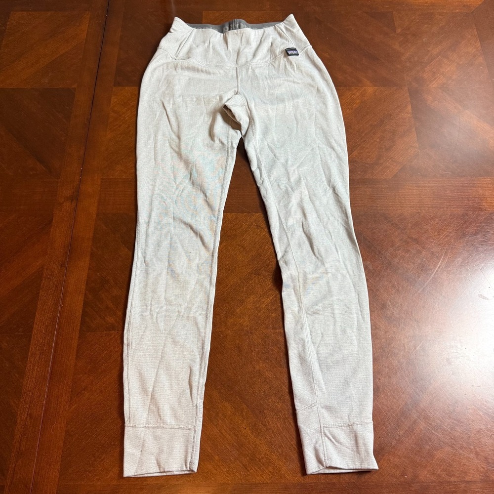 Patagonia Womens XXS Pants‎ Gray Capilene Midweight Bottoms Baselayer Polartec